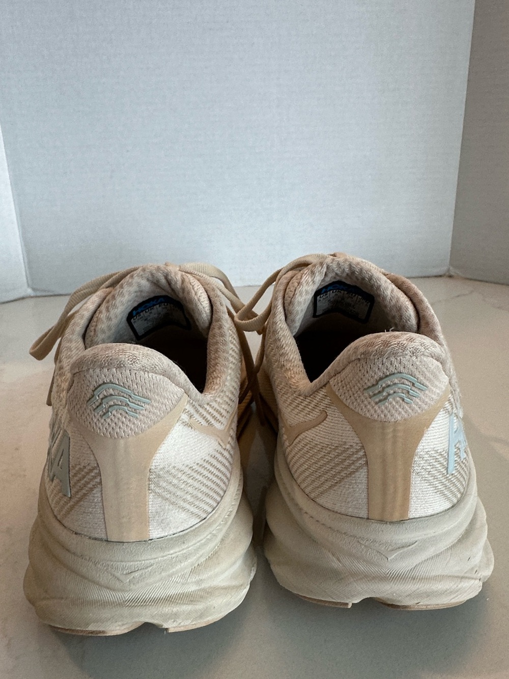 HOKA Women’s Clifton 9 in Shifting Sand/Eggnog - Picture 10 of 15